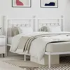 Image de vidaXL Tête de lit métal blanc 180 cm