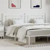 Image de vidaXL Tête de lit métal blanc 193 cm