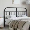 Image de vidaXL Tête de lit métal noir 140 cm