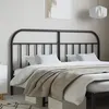 Image de vidaXL Tête de lit métal noir 160 cm