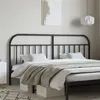 Image de vidaXL Tête de lit métal noir 200 cm