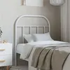 Image de vidaXL Tête de lit métal blanc 75 cm