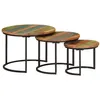 Image de vidaXL Tables gigognes 3 pcs bois massif de récupération353902