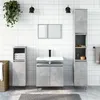 Image de vidaXL Ensemble d'armoires de salle de bain 3 pcs gris béton3187793