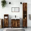 Image de vidaXL Ensemble d'armoires de salle de bain 3 pcs chêne fumé3187802