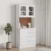 Image de vidaXL Buffet ALTA blanc 77x35x165 cm bois massif de pin3187772