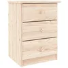 Image de vidaXL Vidaxl Table De Chevet Alta 41x35x55,5 Cm Bois De Pin Massif