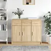 Image de vidaXL Buffet chÃªne sonoma 91x28x75 cm bois d'ingÃ©nierie