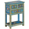 Image de vidaXL Buffet turquoise 55x30x76 cm bois massif de manguier355011