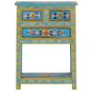 Image de vidaXL Buffet turquoise 55x30x76 cm bois massif de manguier