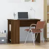Image de vidaXL Bureau chêne marron 100x55x75 cm bois d'ingénierie823031