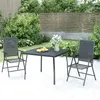 Image de vidaXL Ensemble à manger de jardin 3 pcs anthracite acier