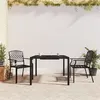 Image de vidaXL Ensemble à manger de jardin 3 pcs anthracite acier