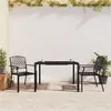 Image de vidaXL Ensemble à manger de jardin 3 pcs anthracite acier