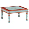 Image de vidaXL Table basse bleu bois de manguier massif peint Ã  la main