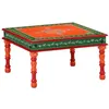 Image de vidaXL Table basse orange bois de manguier massif peint à la main