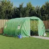Image de vidaXL Serre avec cadre en acier vert 12 m² 4x3x2 m