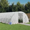Image de vidaXL Vidaxl Serre Avec Cadre En Acier Blanc 24 M² 6x4x2 M