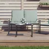 Image de vidaXL Vidaxl Table De Jardin Anthracite 55x40x37 Cm Acier