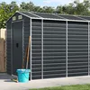 Image de Abri De Jardin Anthracite 191x555x198 Cm Acier GalvanisÃ© Avec Protection DÂ¿Angle