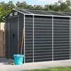 Image de Vidaxl Abri De Jardin Anthracite 191x640x198 Cm Acier GalvanisÃ©
