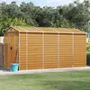Image de vidaXL Abri de jardin marron clair 191x385x198 cm acier galvanisé3188278