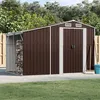 Image de vidaXL Vidaxl Abri De Jardin Marron 277x192,5x179 Cm Acier Galvanisé