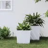 Image de vidaXL Jardinière et intérieur amovible blanc 21 /32 L rotin PP364680