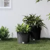 Image de vidaXL Jardinière et intérieur amovible anthracite 15 /15,3 L rotin PP364684