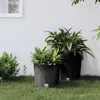 Image de Vidaxl JardiniÃ¨re Et IntÃ©rieur Amovible Anthracite 15 /15,3 L Rotin Pp