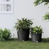 Image de vidaXL Jardinière et intérieur amovible anthracite 35 /37,5 L rotin PP364686