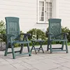 Image de Vidaxl Chaises Inclinables De Jardin Lot De 2 Vert Pp