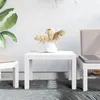 Image de vidaXL Table de jardin blanc 59x47x40 cm PP364728
