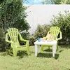 Image de vidaXL Chaises de jardin pour enfants lot de 2 vert 37x34x44 cm PP364740