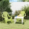 Image de vidaXL Vidaxl Chaises De Jardin Pour Enfants Lot De 2 Vert 37x34x44 Cm Pp