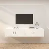 Image de vidaXL Meubles TV muraux 2 pcs blanc 100x34,5x40 cm