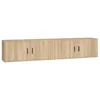 Image de vidaXL Meubles TV muraux 2 pcs chêne sonoma 100x34,5x40 cm