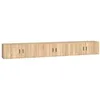 Image de vidaXL Meubles TV muraux 3 pcs chêne sonoma 100x34,5x40 cm