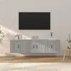 Image de vidaXL Ensemble de meubles TV 3 pcs Sonoma gris Bois d'ingénierie