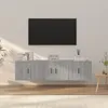 Image de vidaXL Ensemble de meubles TV 3 pcs Sonoma gris Bois d'ingÃ©nierie