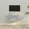 Image de vidaXL Ensemble de meubles TV 2 pcs gris béton bois d'ingénierie