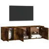 Image de vidaXL Ensemble de meubles TV 2 pcs Chêne fumé Bois d'ingénierie