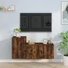 Image de vidaXL Ensemble de meubles TV 2 pcs Chêne fumé Bois d'ingénierie