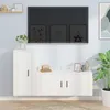 Image de vidaXL Ensemble de meubles TV 2 pcs Blanc Bois d'ingénierie