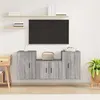 Image de vidaXL Ensemble de meubles TV 3 pcs Sonoma gris Bois d'ingénierie3188500