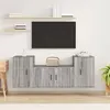 Image de vidaXL Ensemble de meubles TV 3 pcs Sonoma gris Bois d'ingénierie