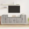 Image de vidaXL Ensemble de meubles TV 3 pcs Sonoma gris Bois d'ingénierie