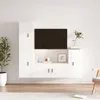 Image de vidaXL Ensemble de meubles TV 4 pcs Blanc Bois d'ingénierie