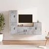 Image de vidaXL Ensemble de meubles TV 4 pcs Gris béton Bois d'ingénierie