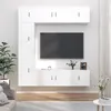 Image de vidaXL Ensemble de meubles TV 7 pcs Blanc Bois d'ingénierie
